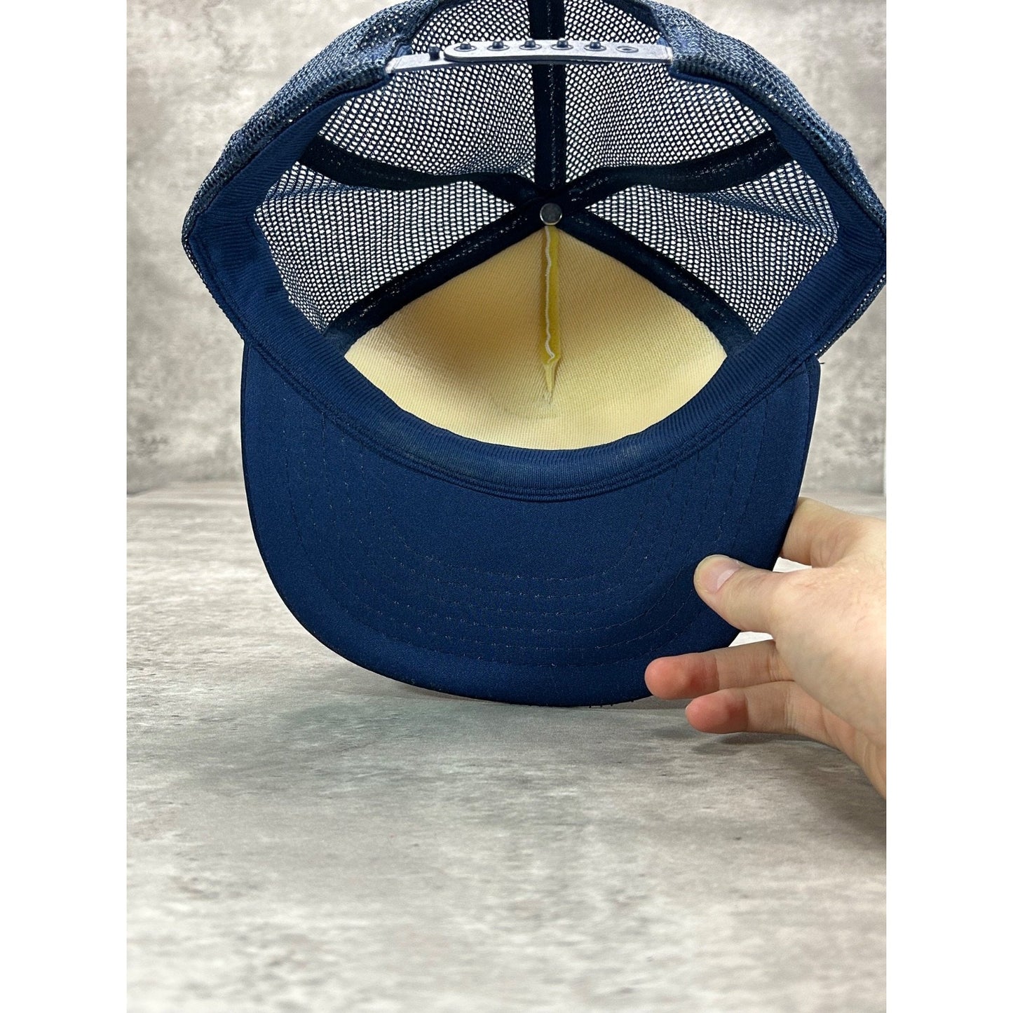 Vintage 80s/90s Sheenboro Quebec Fishing Destination Trucker Snapback Hat OSFA