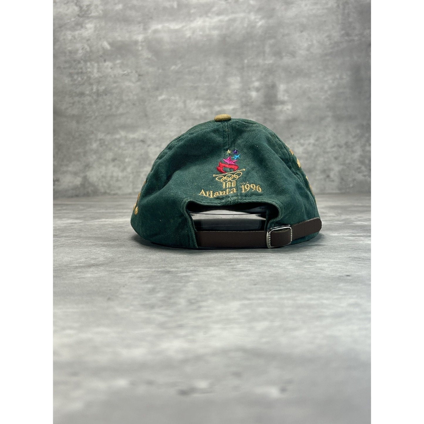 Vintage 1996 Atlanta Olympics Embroidered Logo Spellout Strapback Hat OSFA
