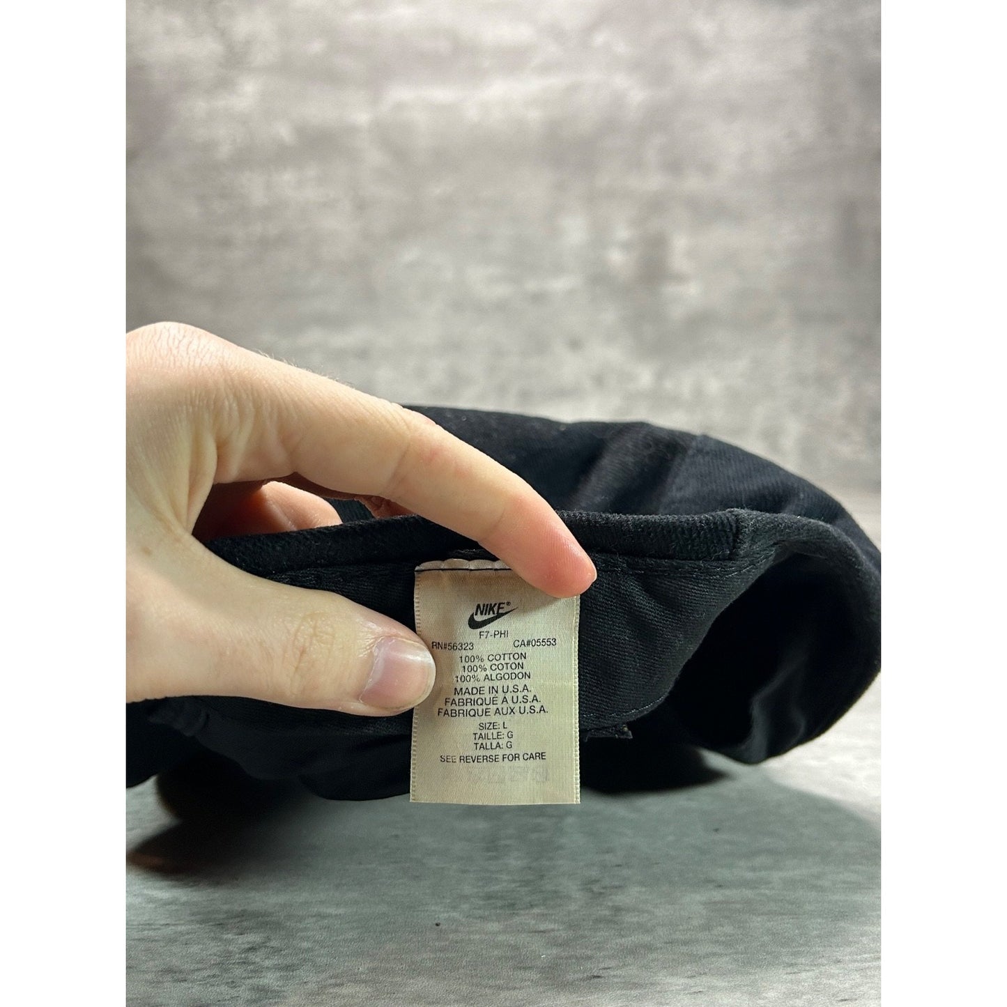 Vintage 90s Nike Embroidered Swoosh Newsboy Hat Size Large Black