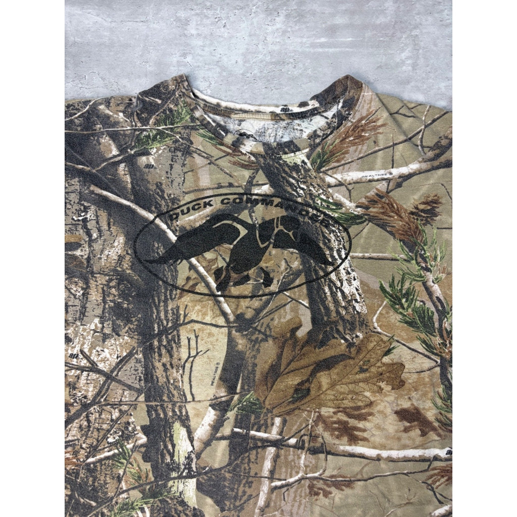 Duck Commander Realtree AP Tree Camo Hunting T-Shirt Size XL
