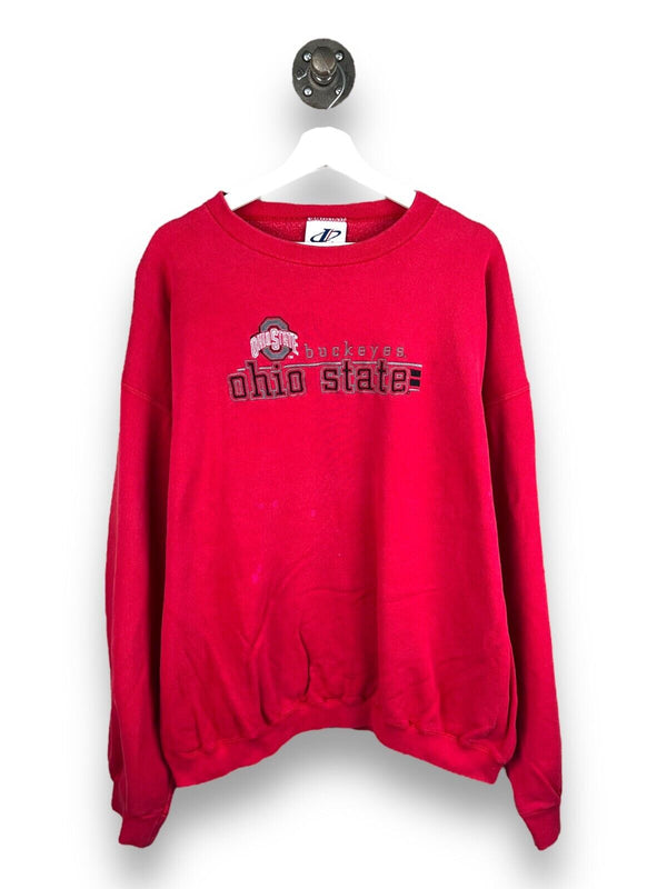 Vintage 90s Ohio State Buckeyes Embroidered Spell Out NCAA Sweatshirt Size XL