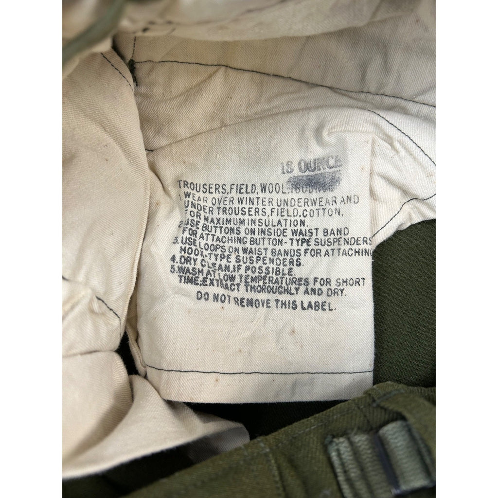 Vintage 1951 US Army M-1951 Field Trouser Pants Size 29