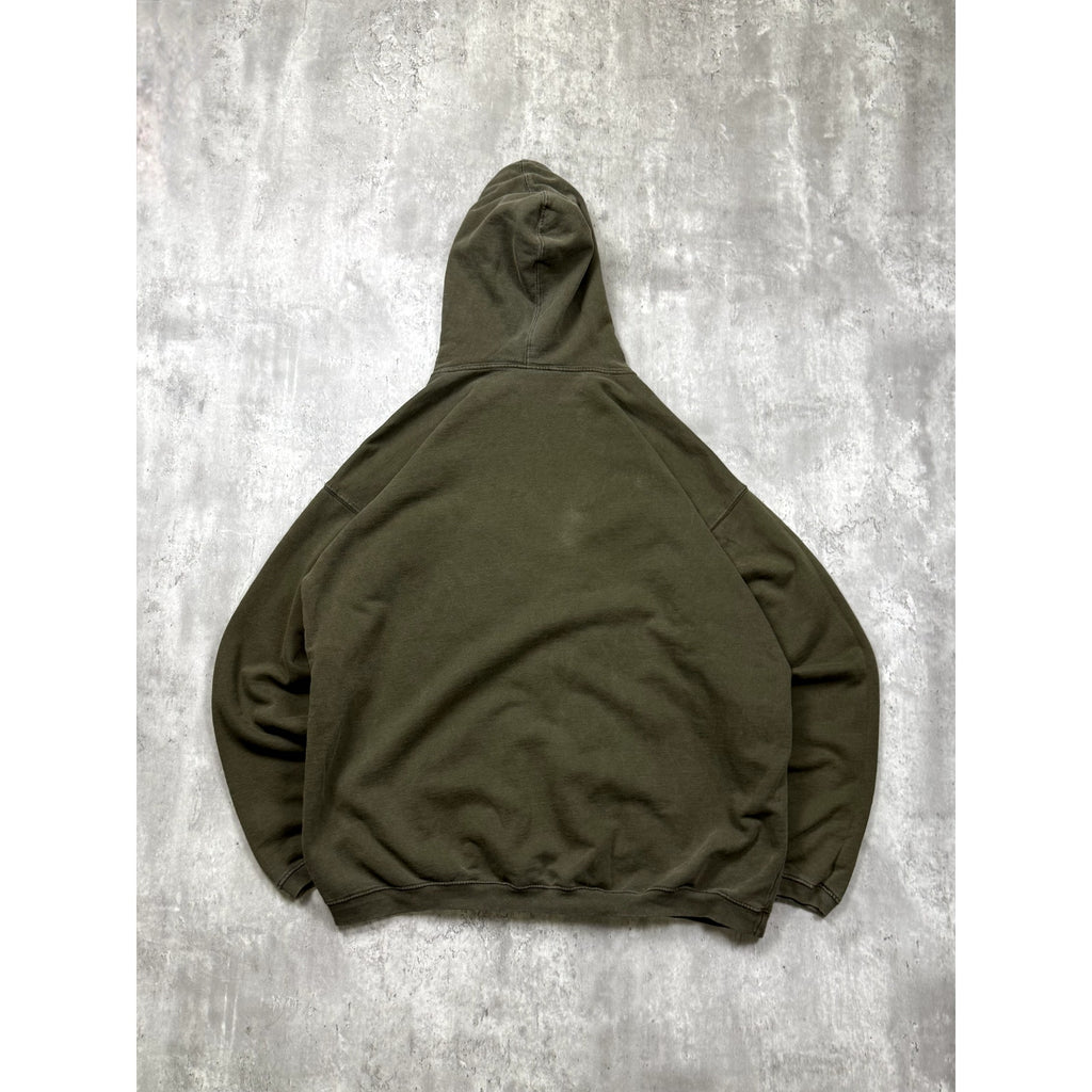 Vintage Budweiser Camo Spellout Graphic Hooded Sweatshirt Size XL