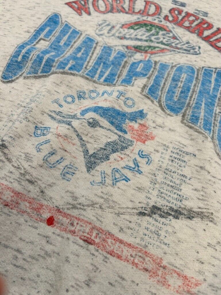 Vintage 1993 Toronto Blue Jays World Series Champs MLB Graphic Sweatshirt Large