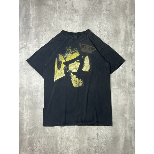 Vintage 1998 Aerosmith Nine Lives Tour Steven Tyler Portrait Graphic T-shirt L