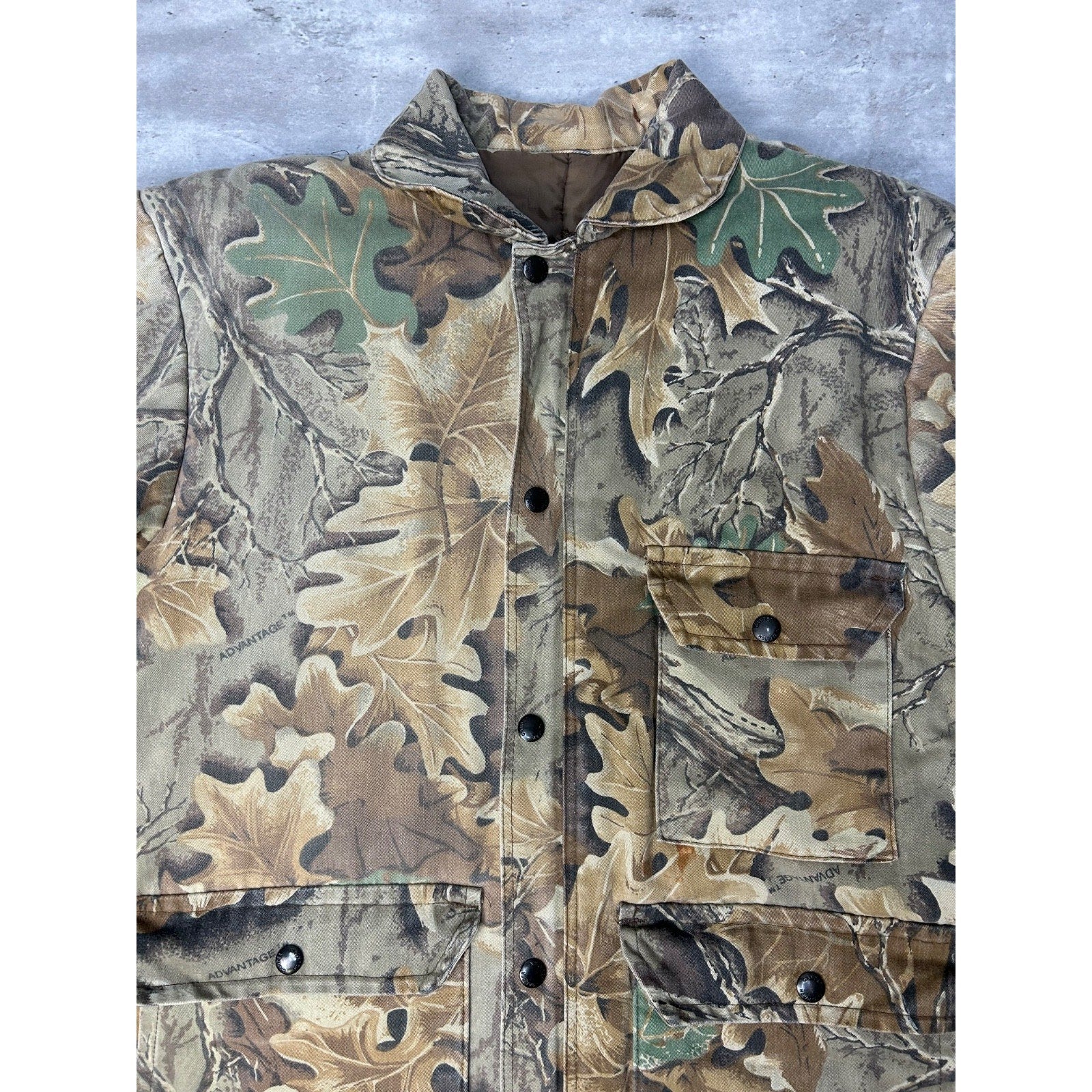 Vintage 90s Gander Mountain Advantage Camo Insulated Hunting Jacket Size Large