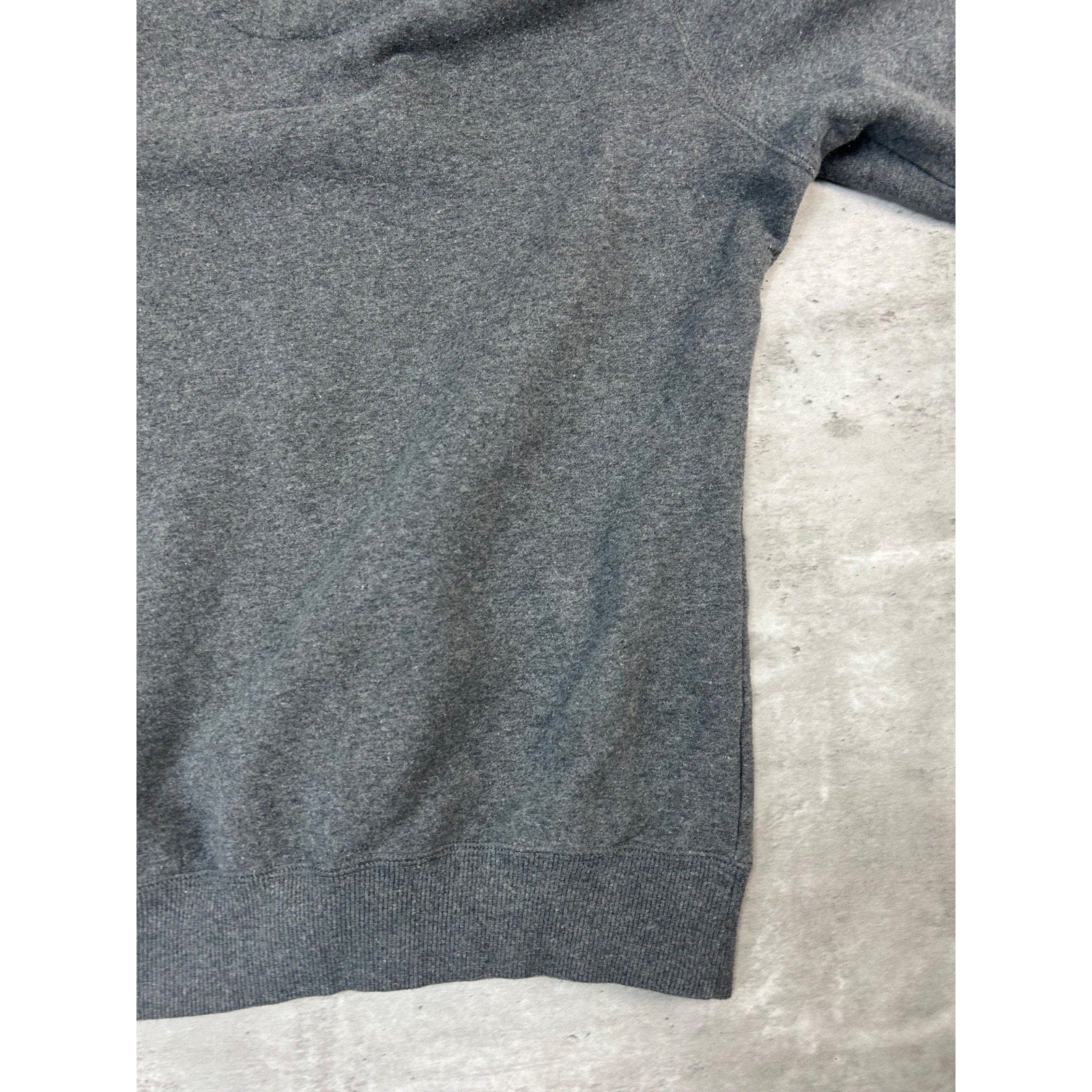 Nike Embroidered Swoosh Full Zip Hooded Gray Sweatshirt Size YOUTH Medium