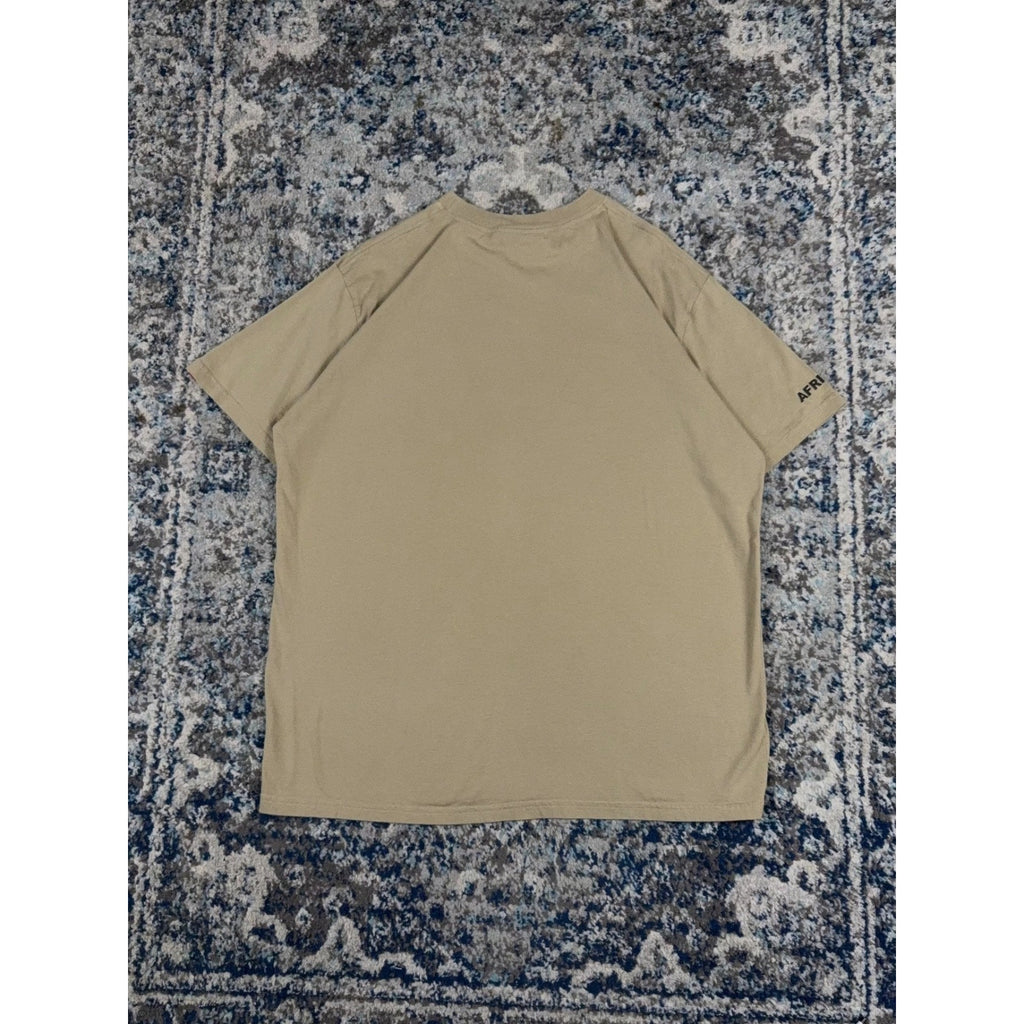 Vintage Y2K Quiksilver Africa Spellout Logo Continent Graphic T-Shirt Size XL