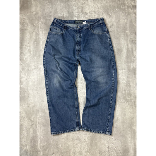 Vintage 2000s Levis Silvertab Loose Fit Dark Wash Denim Pants Size 38 Blue