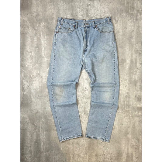 Vintage 90s Levis 505 Red Tab Light Wash Denim Pants Size 36