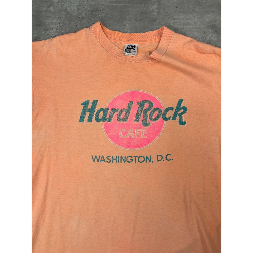 Vintage 90s Hard Rock Cafe Washington Destination Graphic T-Shirt Size XL