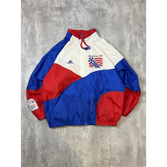 Vintage 1994 World Cup USA Soccer Nylon Windbreaker Jacket Size XL