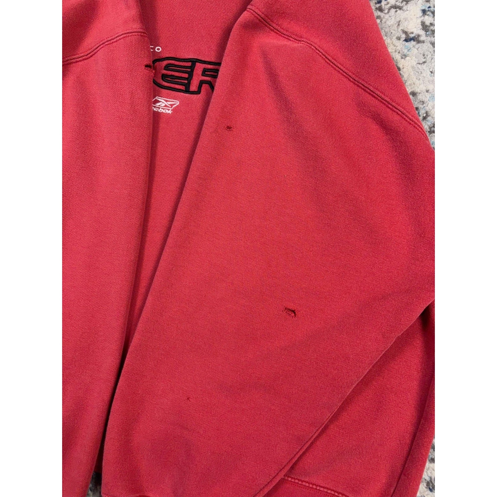 Vintage San Francisco 49ers NFL Embroidered Reebok Crewneck Sweatshirt Size 2XL