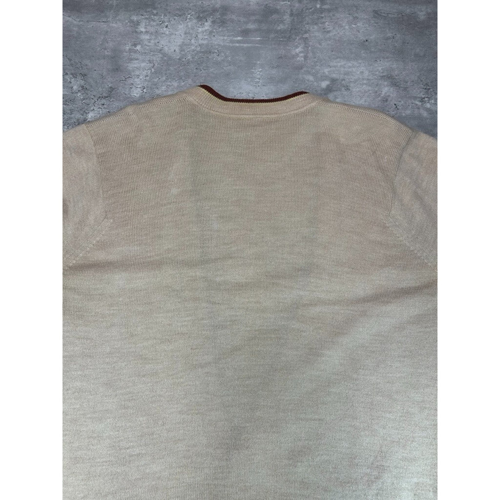 Vintage 1990s/1980s Earth Tones Button Down Knit Cardigan Sweater Size large
