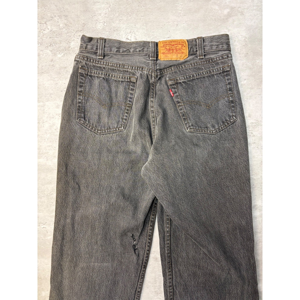 Vintage 90s Levis XX 701 Red Tab Black Wash Denim Pants Size 28