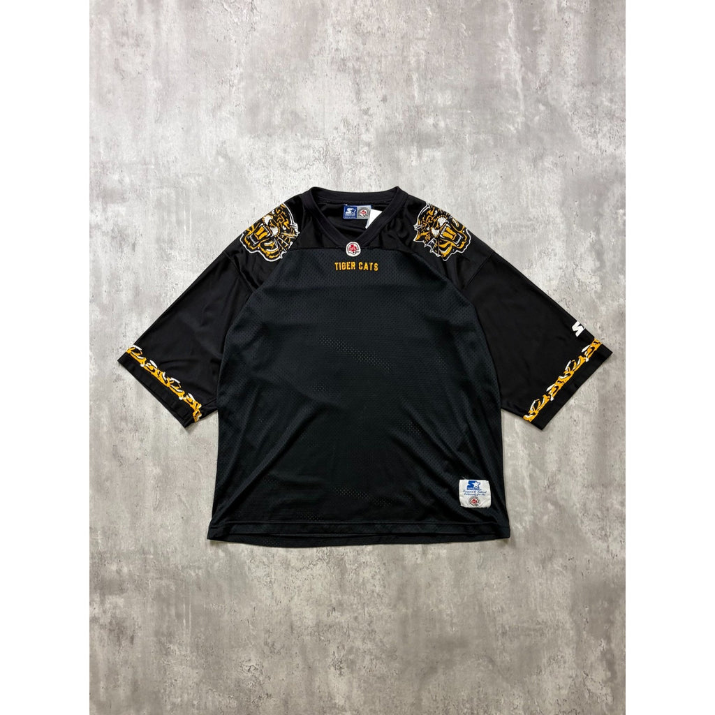 Vintage 90s Hamilton Tigercats CFL Starter Football Jersey Size Large