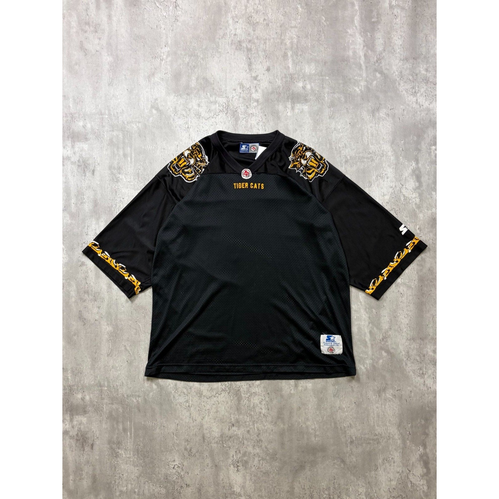 Vintage 90s Hamilton Tigercats CFL Starter Football Jersey Size Large