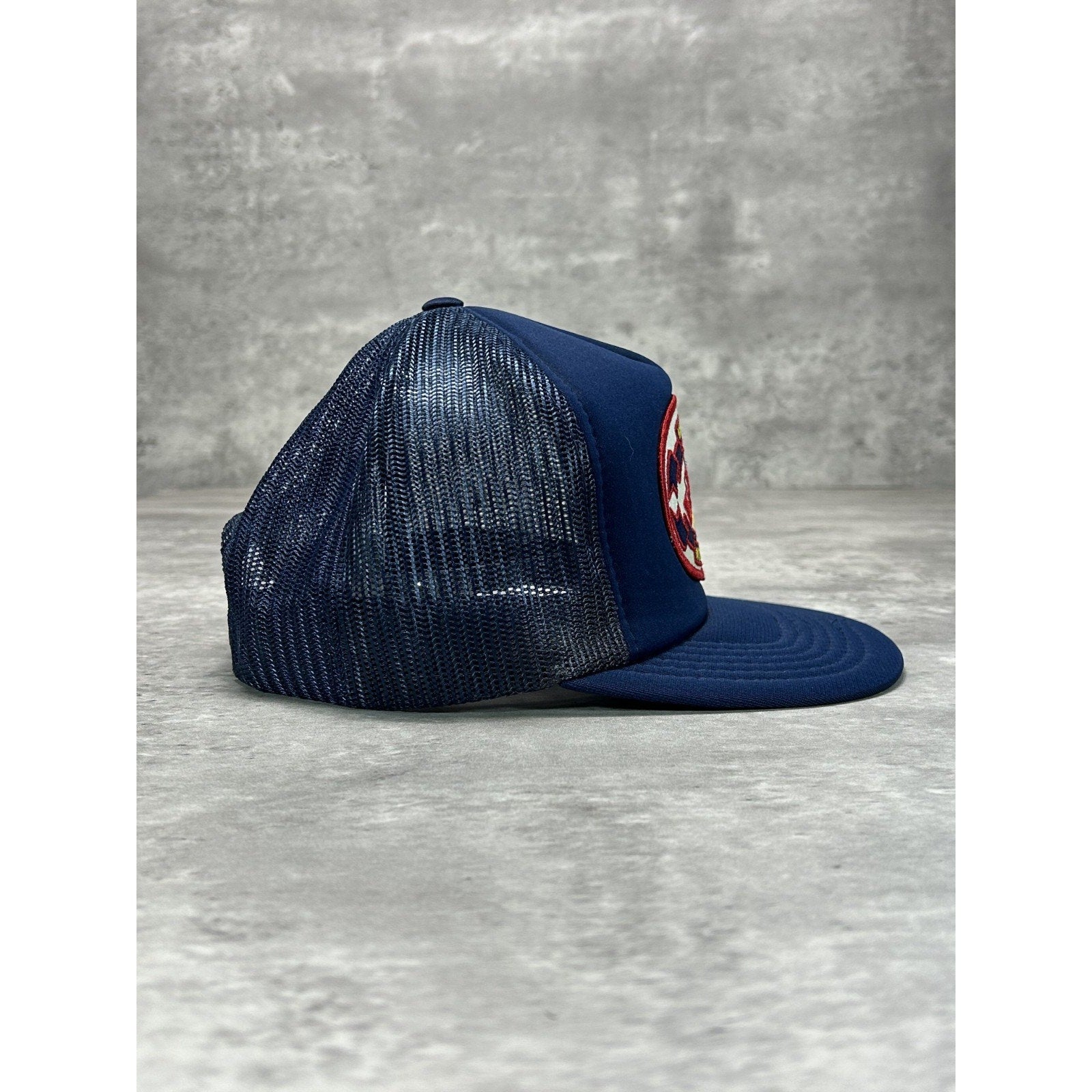 Vintage 80s/90s Navy Club Woodstock Embroidered Trucker Snapback Hat OSFA