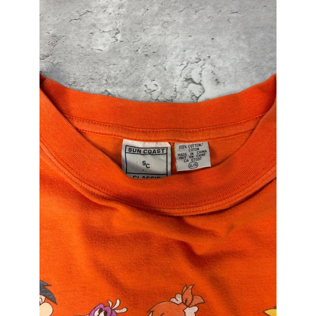 Vintage 1993 Flintstones Cartoon Character Graphic Tv Show Promo T-Shirt Size XL