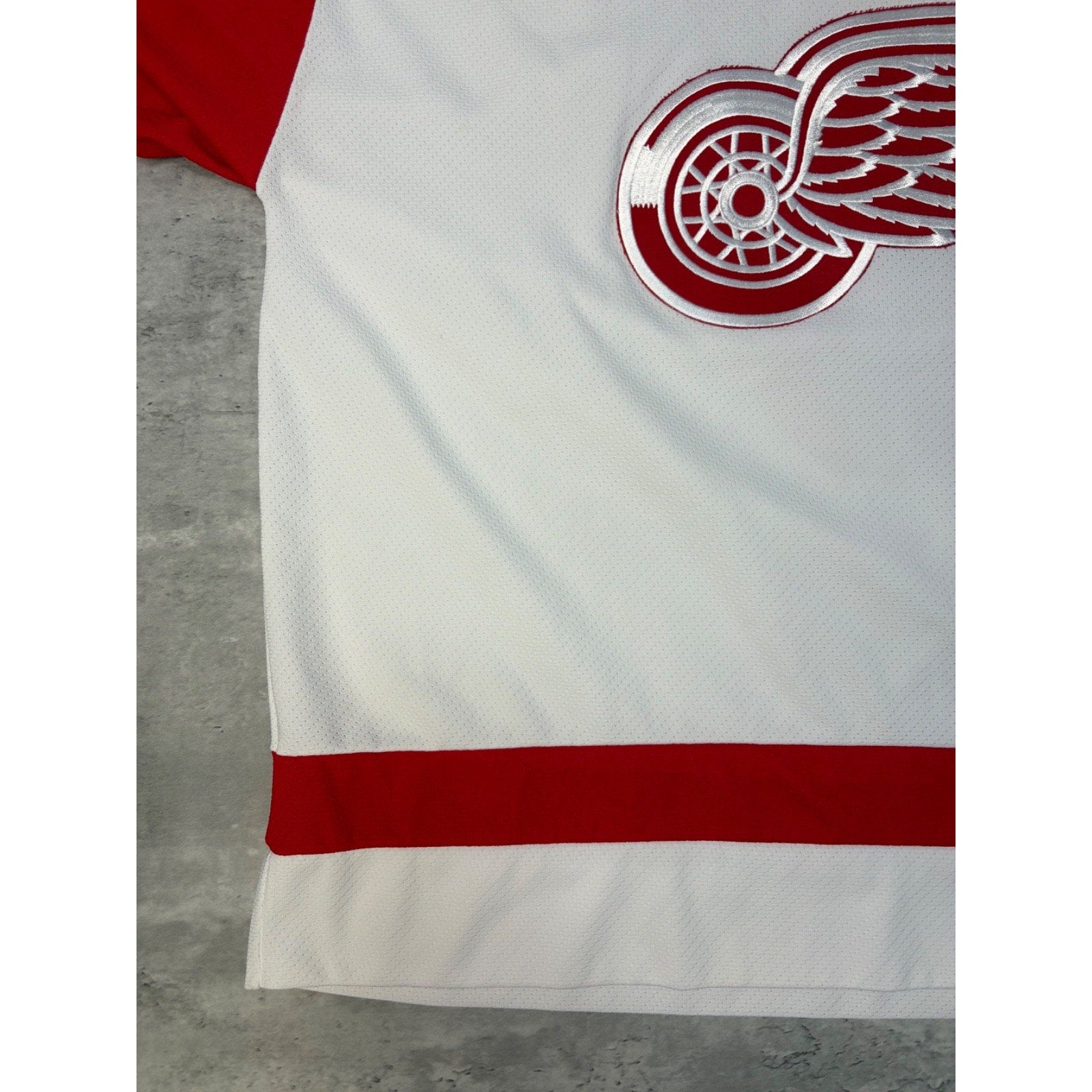 Vintage Nicklas Lidstrom #5 Detroit Red Wings NHL Stitched Hockey Jersey Sz 2XL
