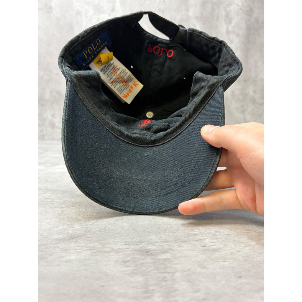 Vintage Polo Ralph Lauren Embroidered Pony Strapback Hat OSFA