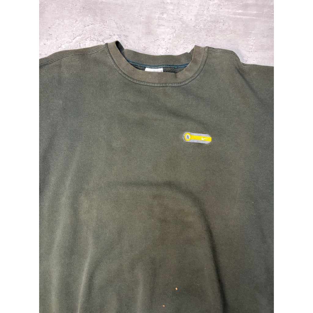 Vintage Nike Embroidered Swoosh Logo Sweatshirt Size Large