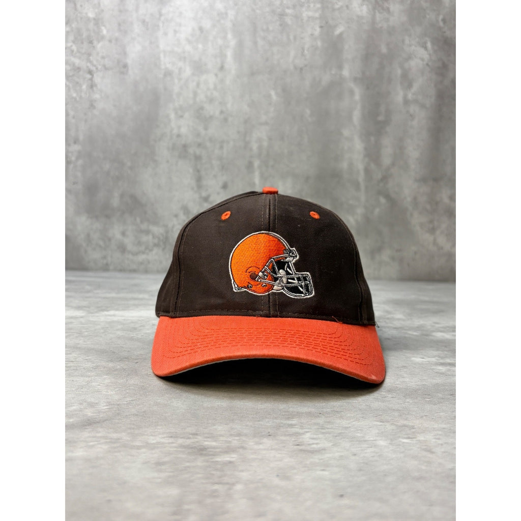Vintage 90s Cleveland Browns NFL Embroidered Logo Football Snapback Hat OSFA