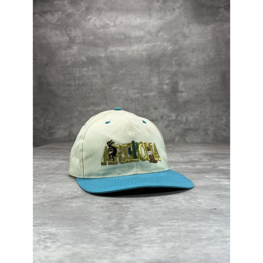 Vintage 90s Arizona Embroidered Spellout Destination Snapback Hat OSFA