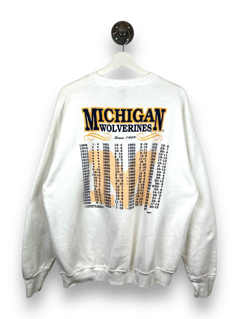 Vintage 1997 Michigan Wolverines NCAA Basketball Crewneck Sweatshirt Size XL