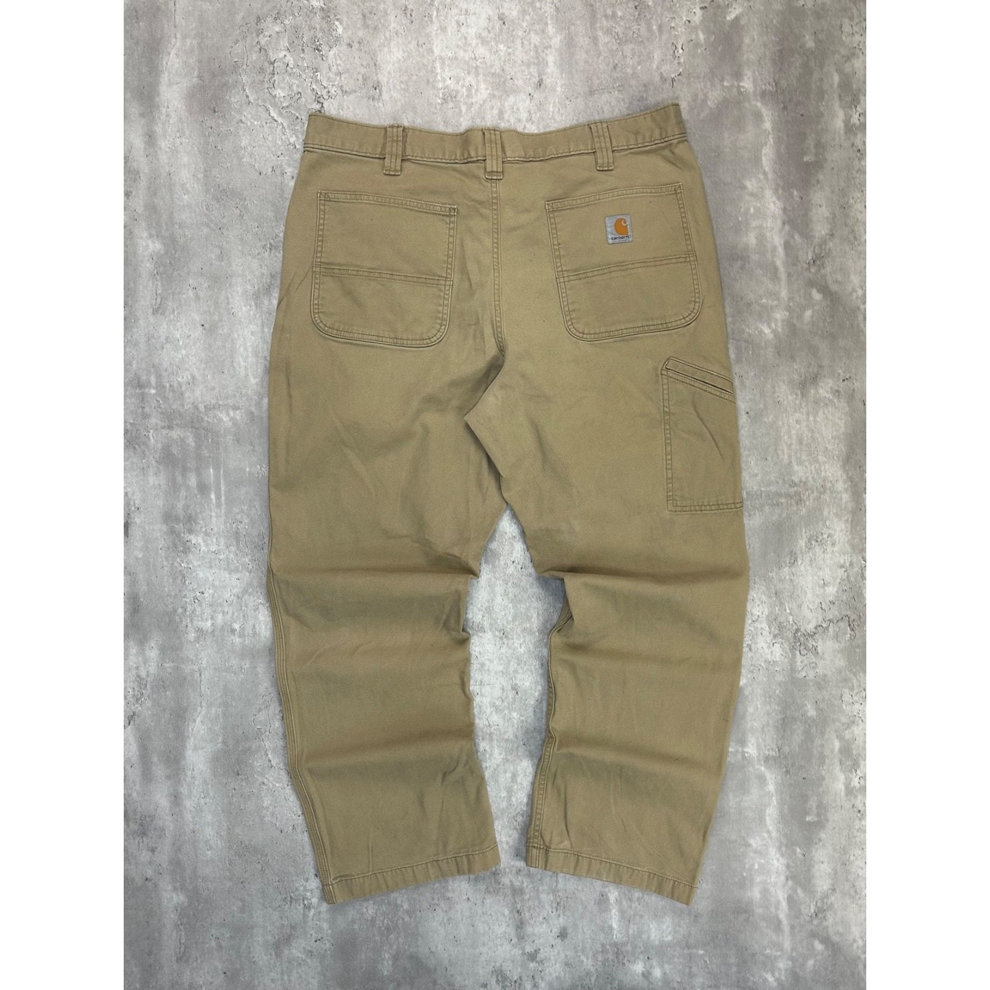 Carhartt Canvas Workwear Five Pocket Pants Size 38 Beige