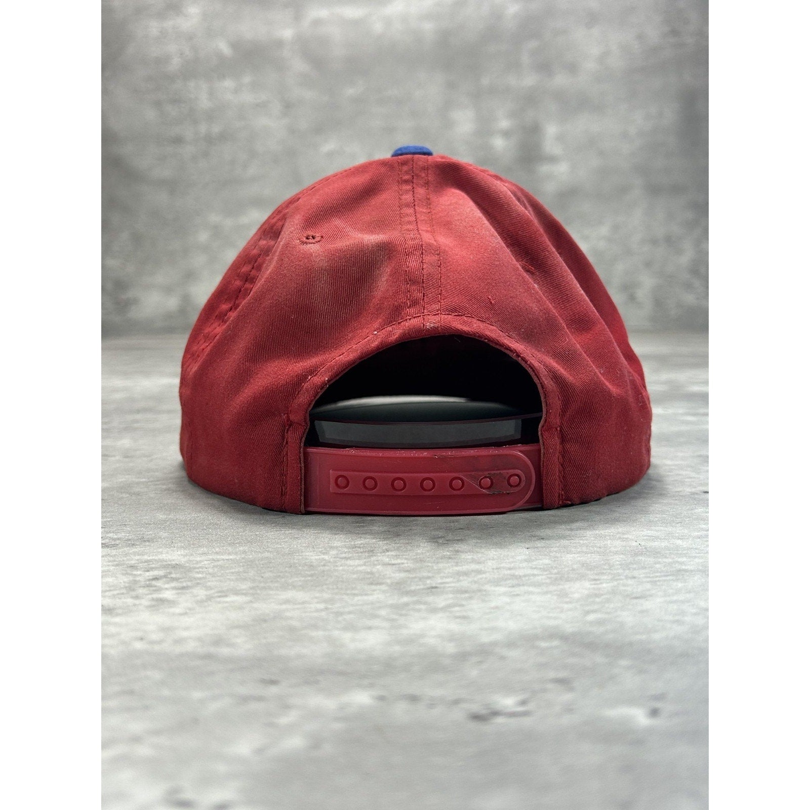 Vintage 90s Texas Rangers MLB Embroidered Arc Spellout Snapback Hat OSFA