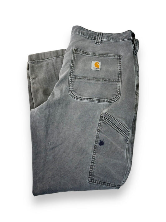 Carhartt Relaxed Fit Canvas Workwear Five Pocket Pants Size 36 Gray