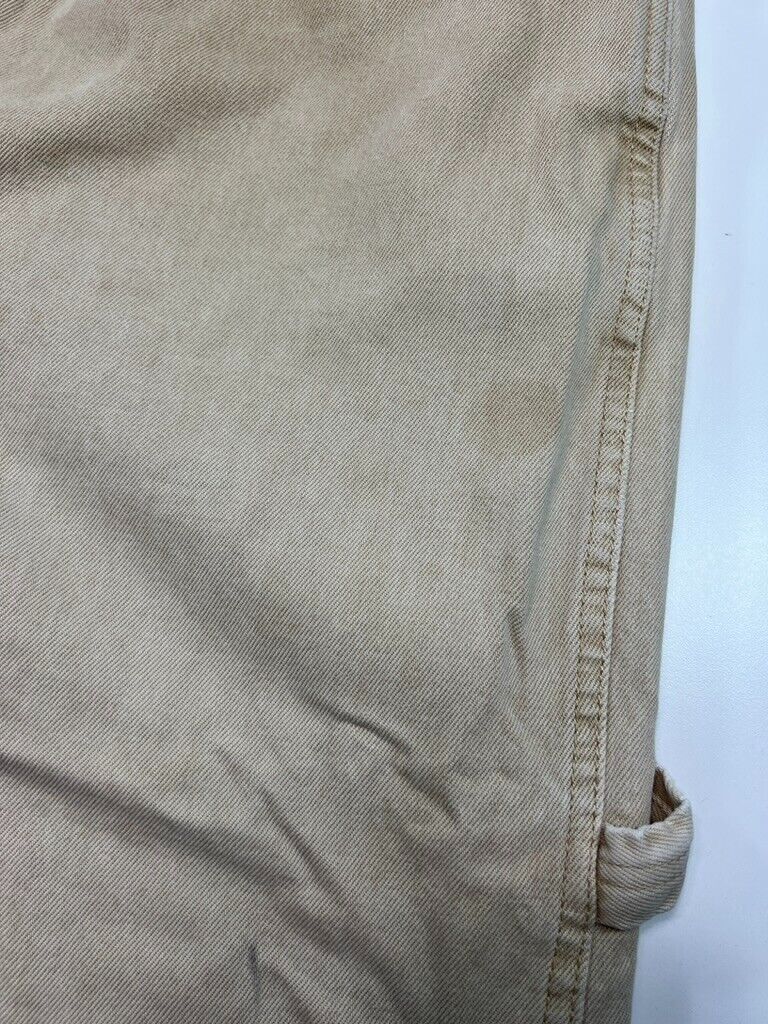 Vintage Canvas Workwear Carpenter Pants Size 36 Beige