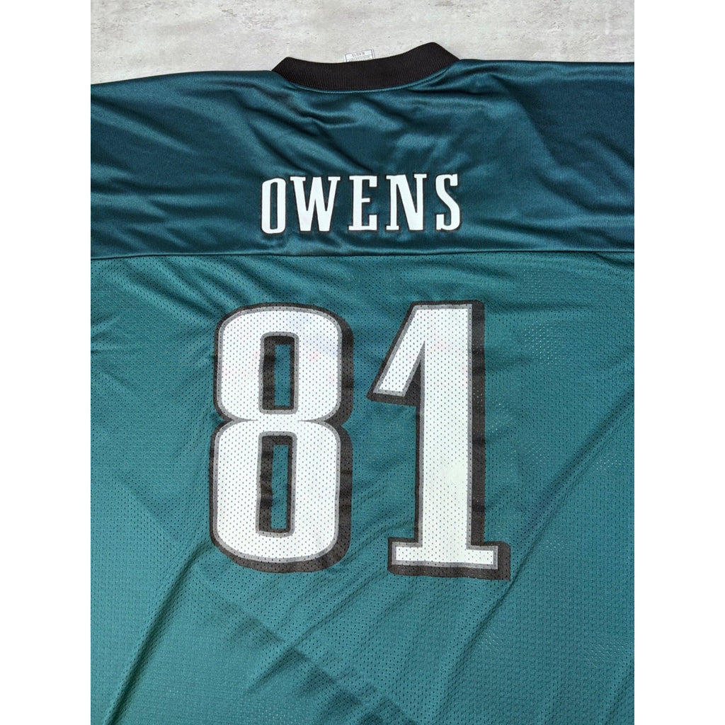 Vintage Terrell Owens #81 Philadelphia Eagles NFL Reebok Football Jersey Size XL