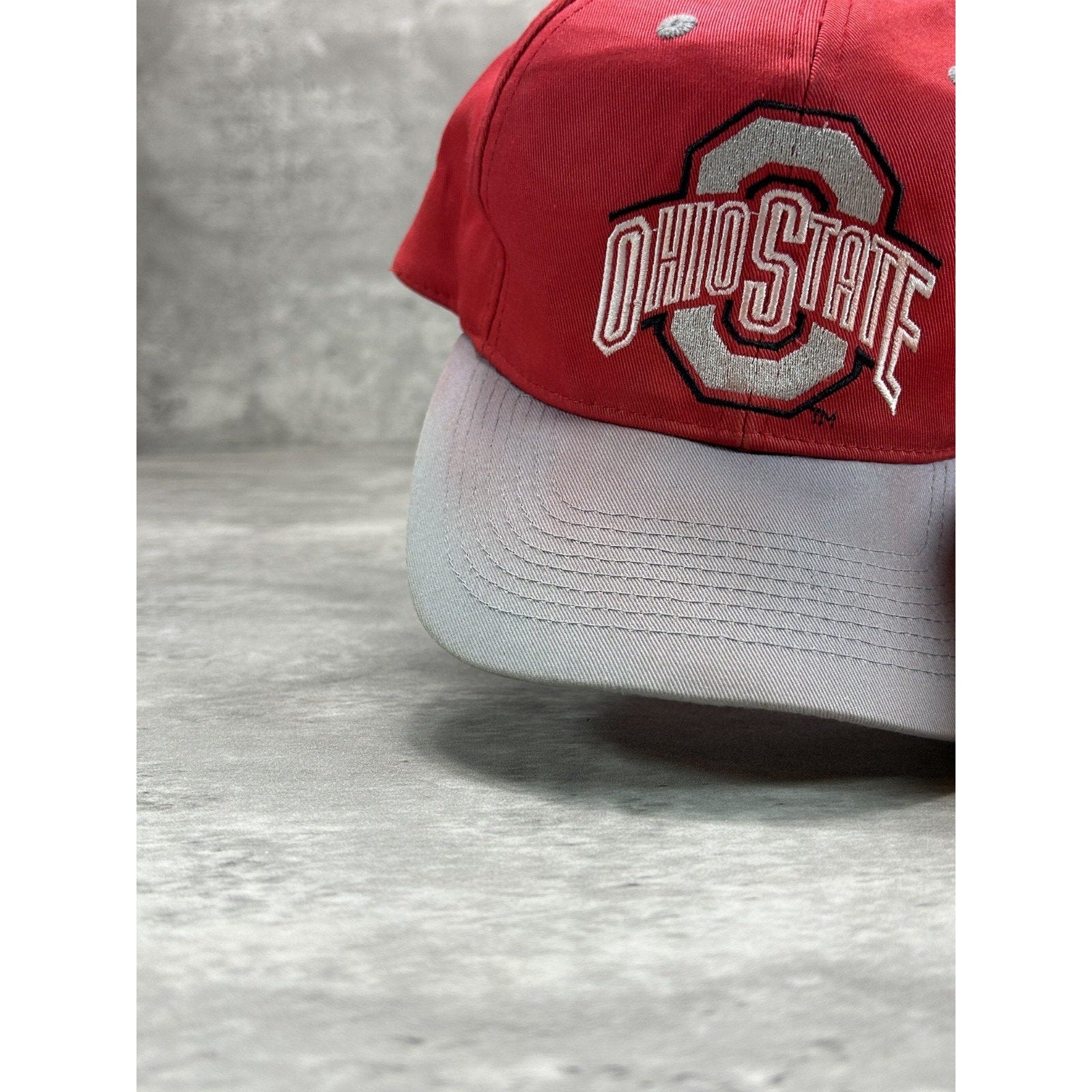 Vintage 90s Ohio State Buckeyes NCAA Embroidered Logo Snapback Hat OSFA