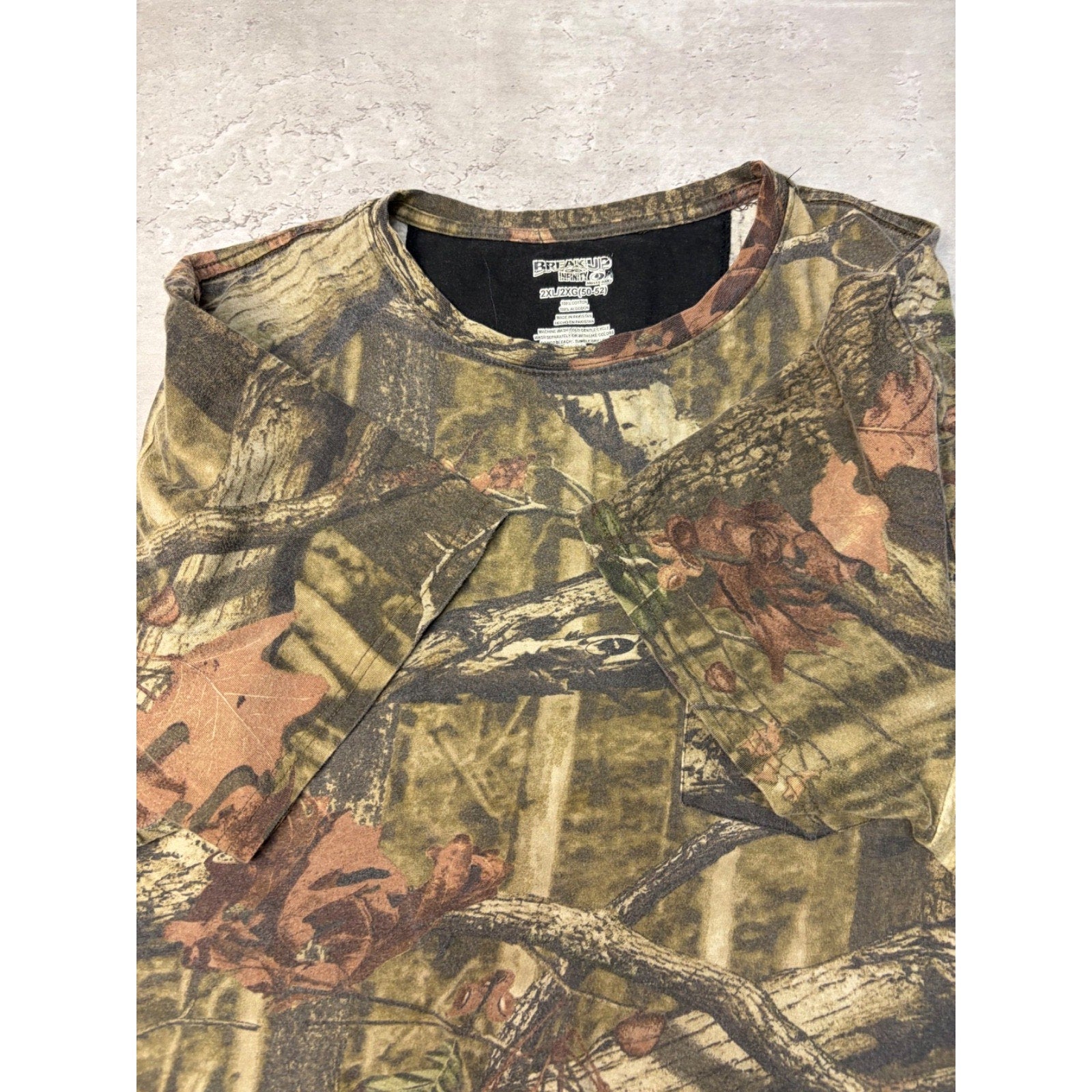 Mossy Oak Beak Up Infinity Tree Camo Hunting Pocket T-Shirt Size 2XL