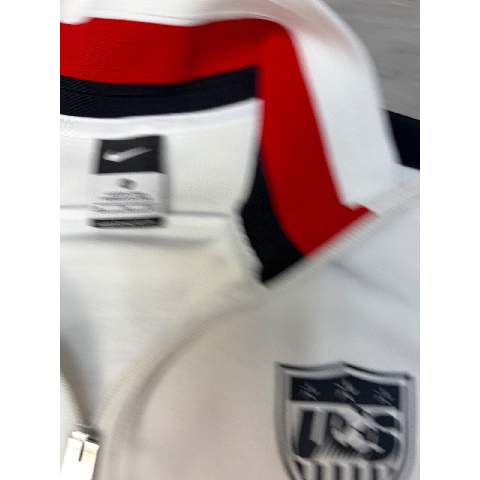 Nike Team USA Olympics Soccer White Full Zip Track Jacket Size XL