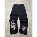 Vintage Y2K Womens Pepe Jeans Graffiti Graphic Dark Wash Denim Pants