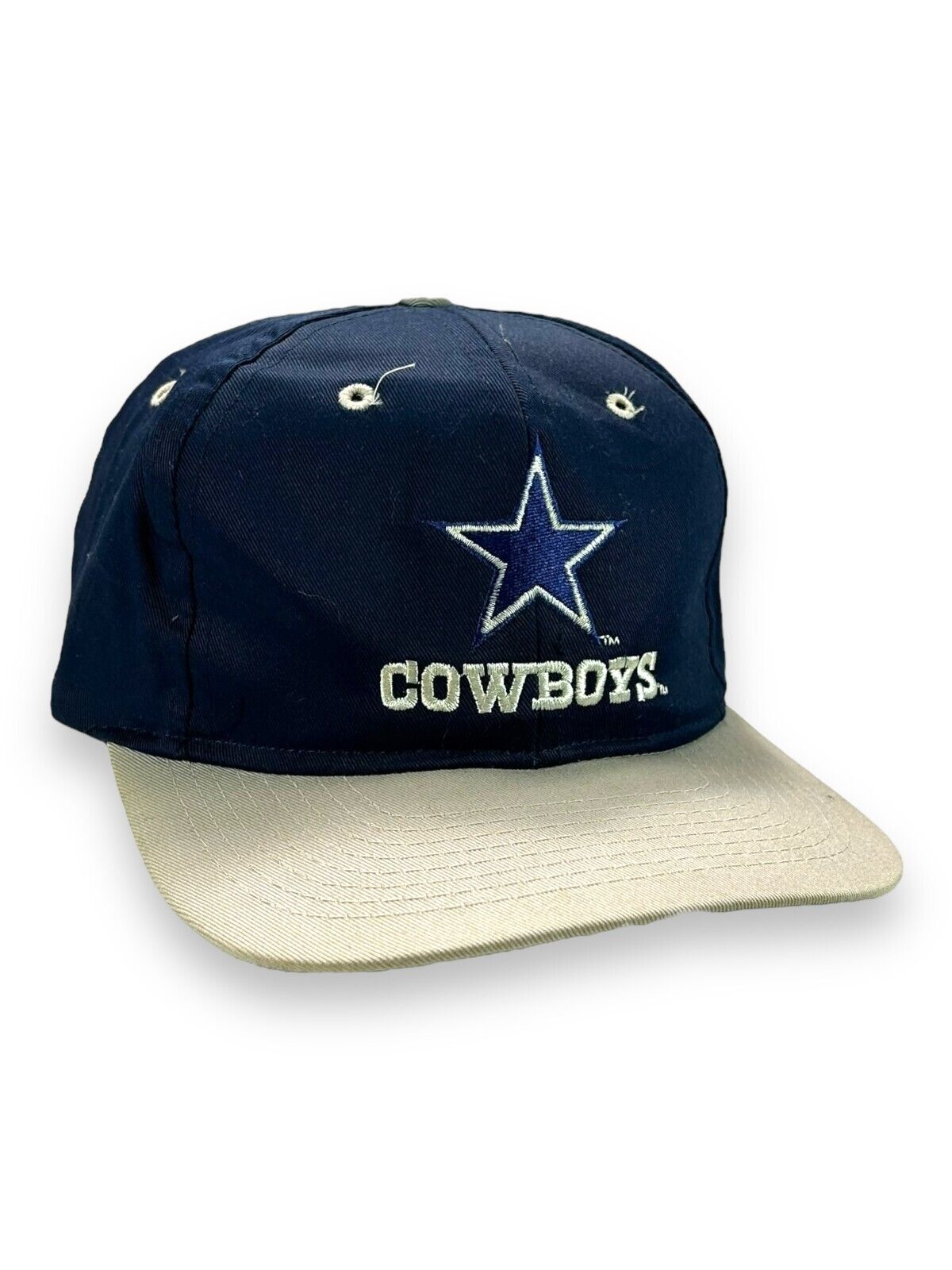 Vintage Dallas Cowboys NFL Embroidered Logo Spellout Snapback Hat OSFA