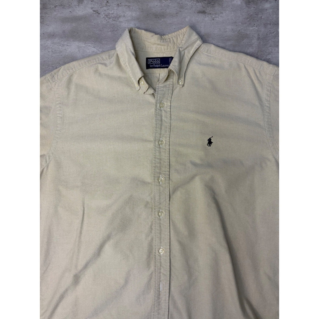 Vintage Polo Ralph Lauren Embroidered Pony Long Sleeve Button Up Shirt Size 2XL