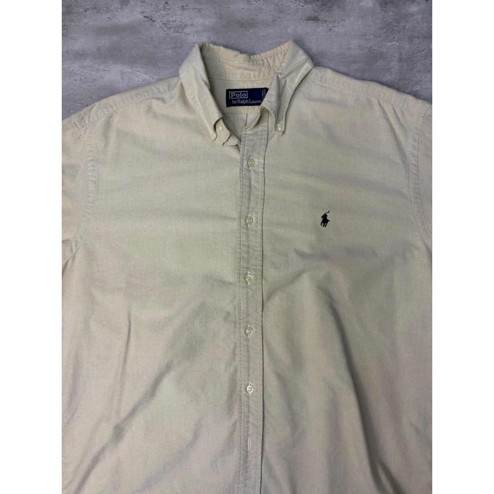 Vintage Polo Ralph Lauren Embroidered Pony Long Sleeve Button Up Shirt Size 2XL