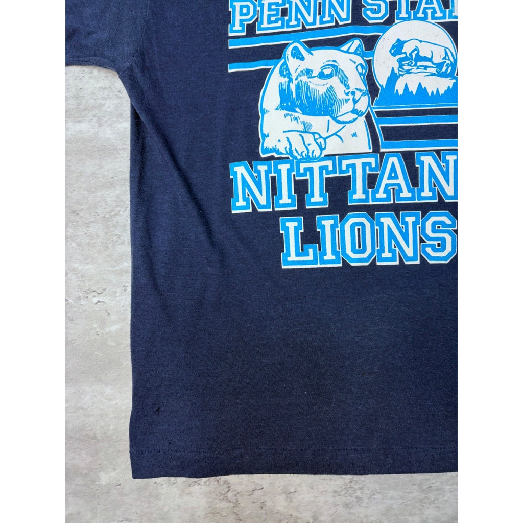 Vintage 80s/90s Penn State Nittany Lions NCAA Spellout T-Shirt Sz XL YOUTH