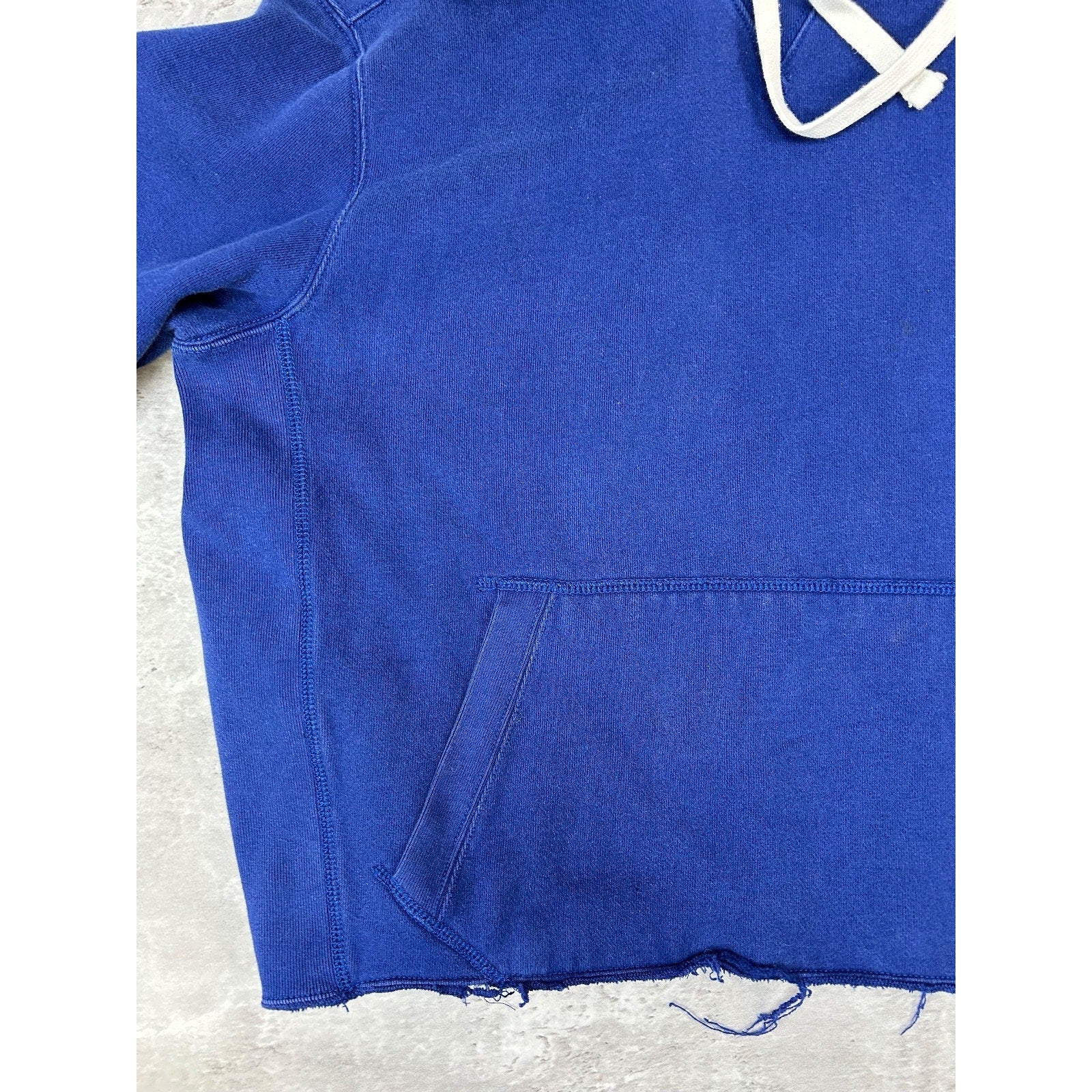 Vintage Polo Ralph Lauren Embroidered Pony Cropped Hooded Sweatshirt Size Large