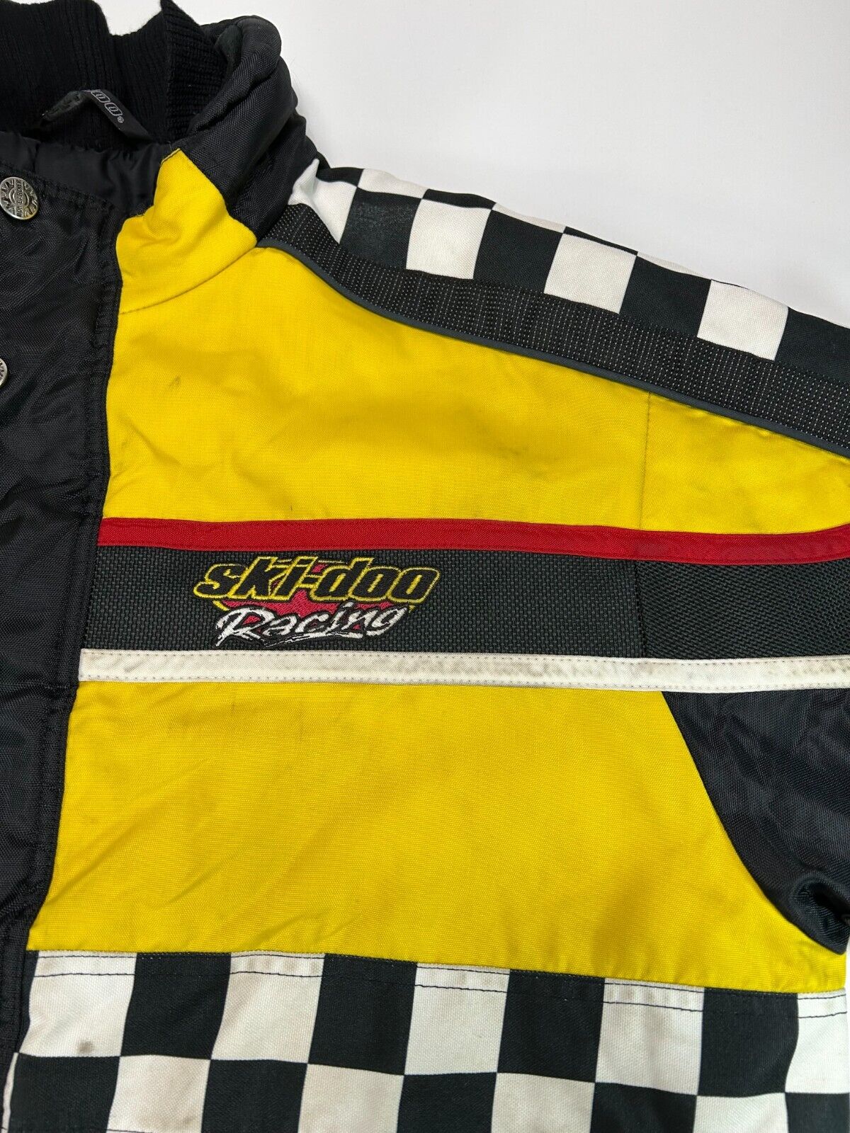 Vintage 90s Ski-Doo Bombardier Nylon Full Zip Snowmobiling Jacket Size Large