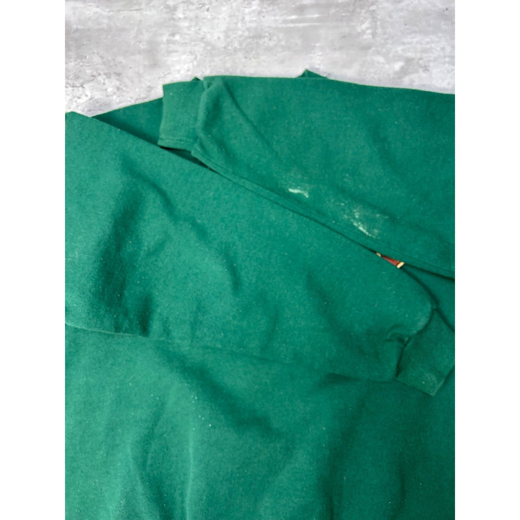 Vintage 90s Harley Davidson Rules Spellout Graphic Green Sweatshirt Size Large