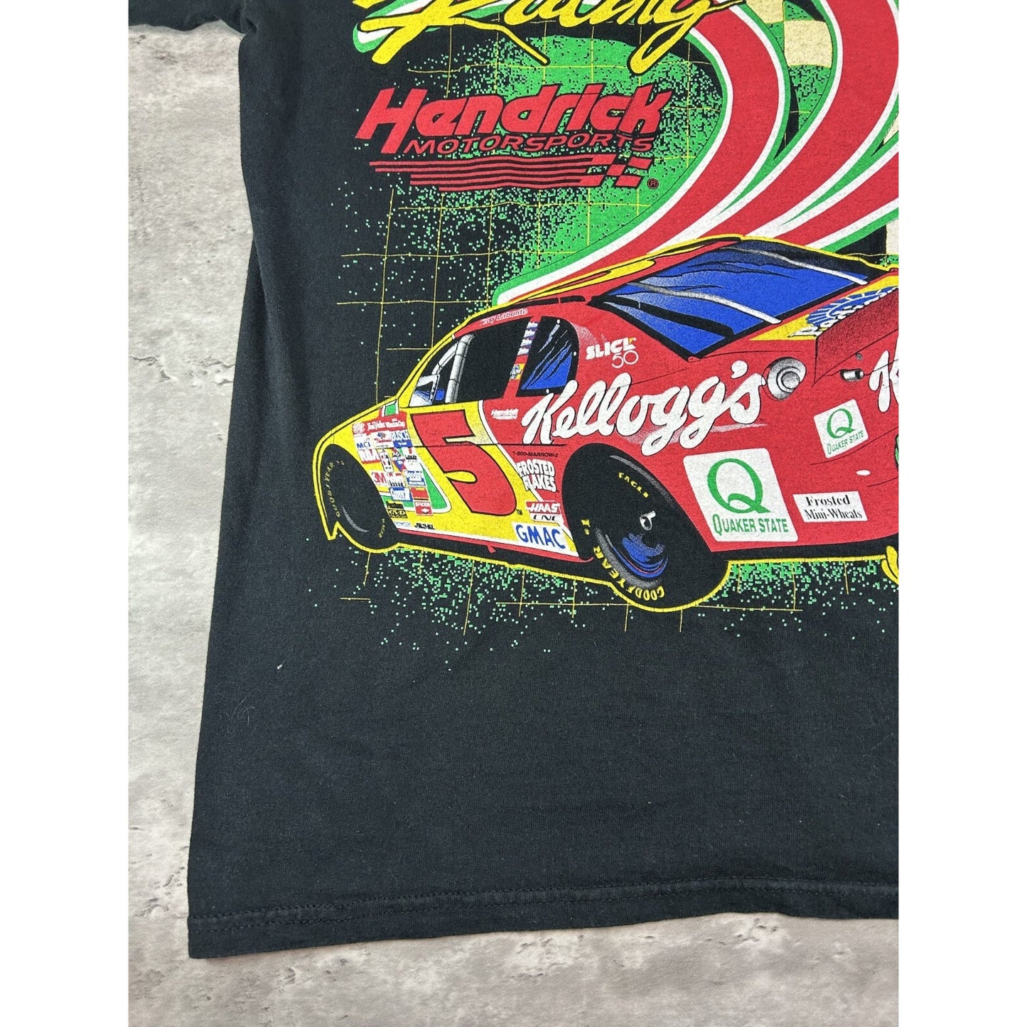 Vintage 1998 Terry Labonte #5 Nascar Big Graphic Kellogs T-Shirt Size Large