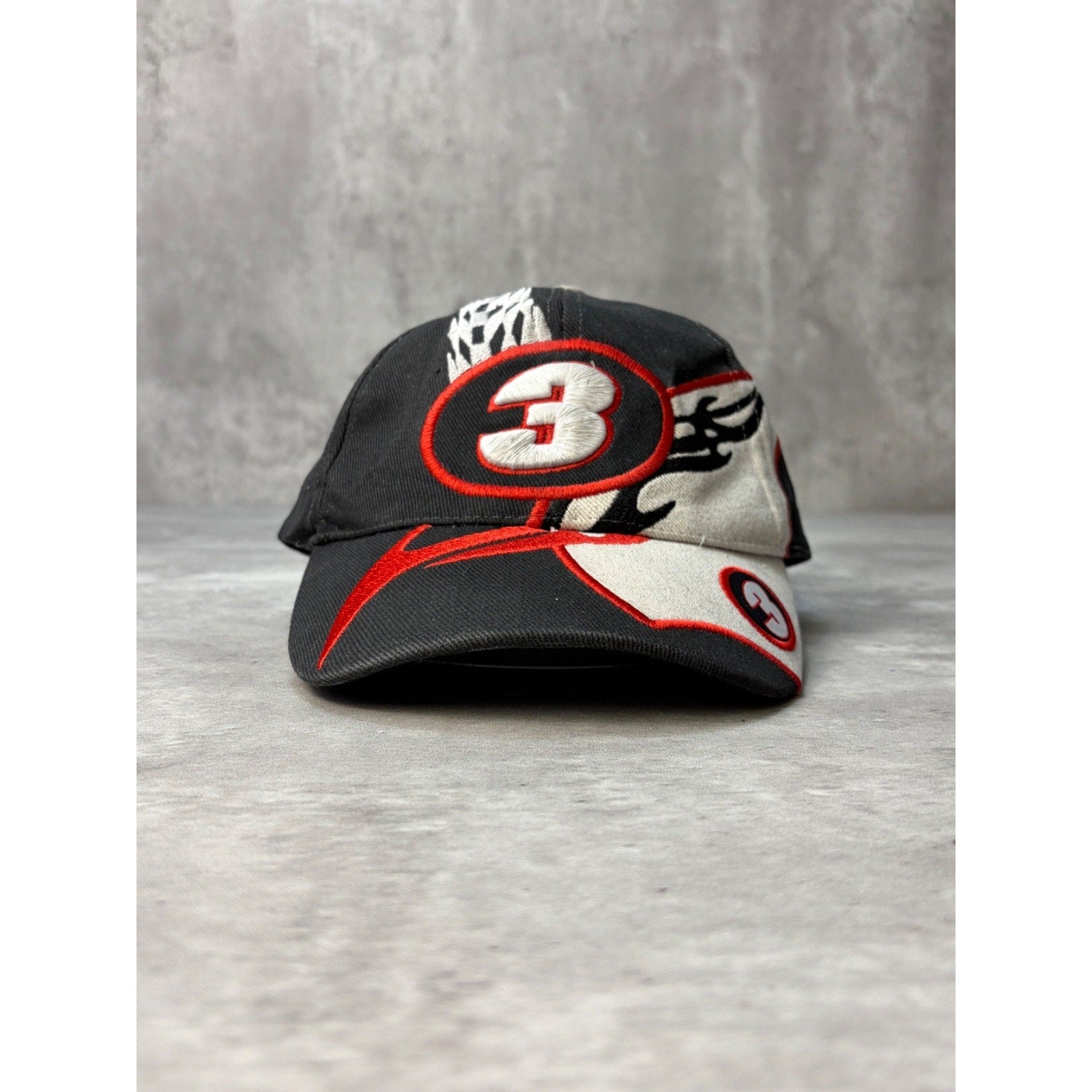 Vintage #3 Dale Earnhardt Sr Embroidered Tribal Nascar Strapback Hat OSFA