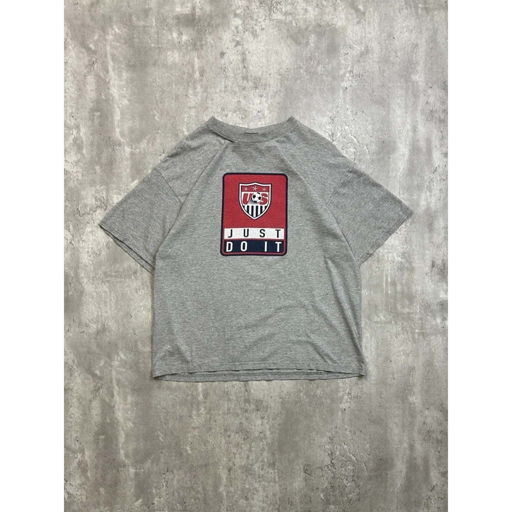 Vintage 90s Nike Team USA Soccer Olympics Just Do it Spellout T-Shirt Sz Medium