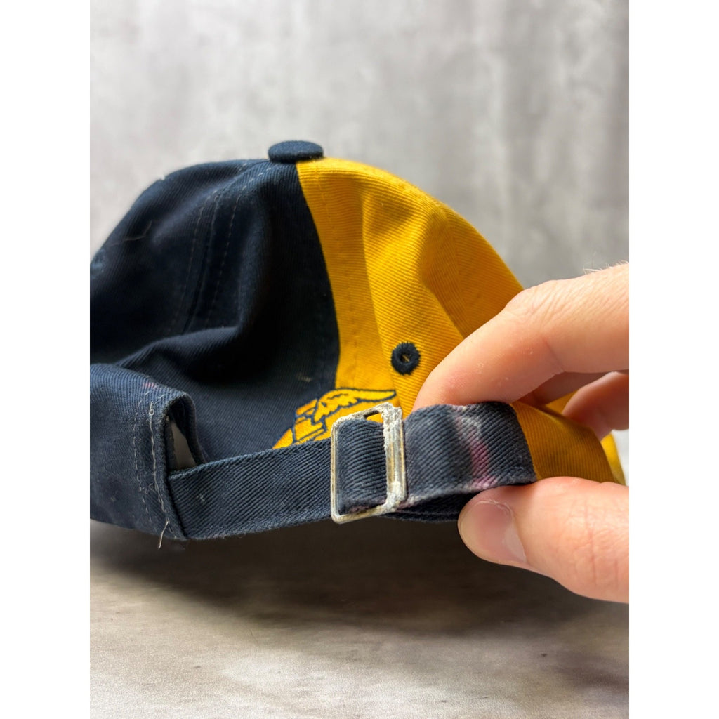Vintage Goodyear Racing Embroidered Spellout Logo Nascar Strapback Hat OSFA