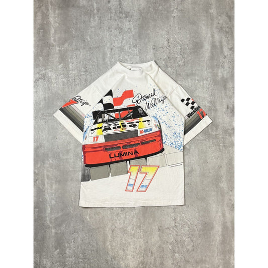 Vintage 1992 Darrell Waltrip Tough One Nascar All Over Print T-Shirt Size Medium